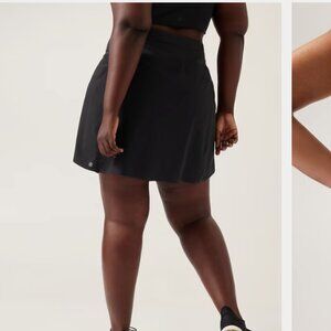 Athleta Run With it 16" Skort, Black, 3X